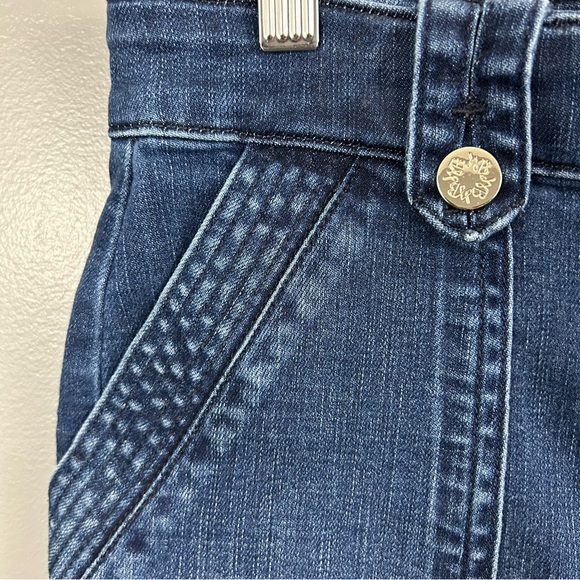 White House Black Market High Rise Wide Leg Cargo Jeans Size 2 - Picture 4 of 14